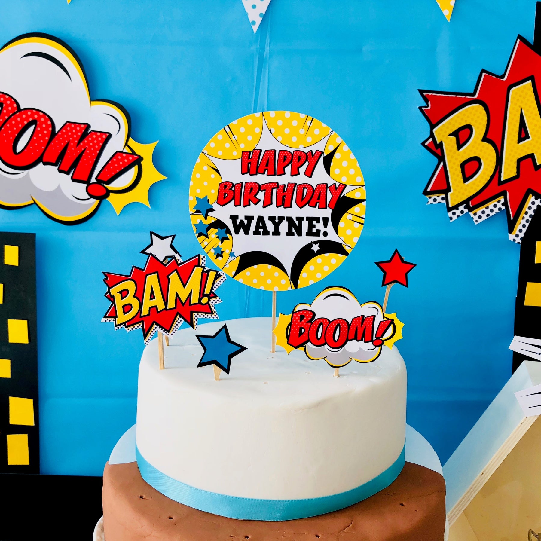 Big Dot of Happiness Bam Superhero - Birthday Party Cake Decor Kit - Cake  Topper Set 11 Pc, 11 Pieces - Ralphs